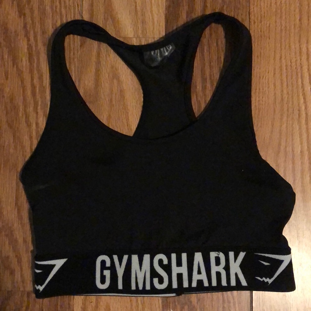 Black & white Gymshark Bra